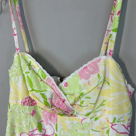 Lilly Pulitzer Billie Silk Cotton Floral Dress Size 4 - Picture 14 of 14